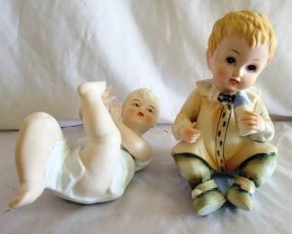 787 - Piano Baby & Lefton Figurine
