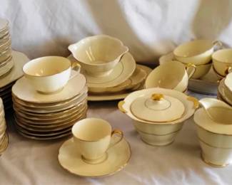 740 - Theodore Haviland "Leeds" China Set, 63pcs
