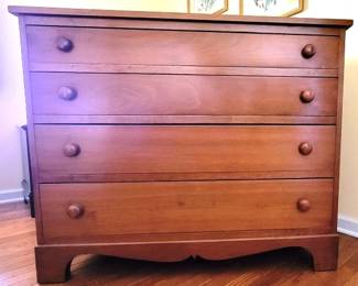 785 - Locally Hand Crafted Bedroom Suite 2 Twin Beds w/ Bedding - 48 x 43.5 x 80.25 4-Drawer Dresser - 36.5 x 44 x 19.5, qty 1 2-Drawer Night Stand - 28 x 20 x 16, qty 1
