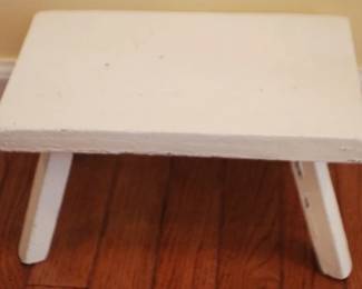 677 - Wood Stool 12 x 7 x 6.5
