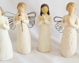 555 - 4 Willow Tree Figures
