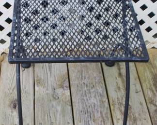 652 - Metal Table - 16 x 16 x 15
