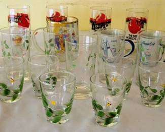 707 - Assorted Glasses to Include a Bugs Bunny Glass

