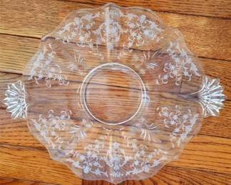 755 - Fostoria Navaree Cake Plate - 12.25" round
