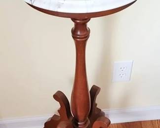 530 - Marble Top Plant Stand 37 x 14
