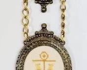 559 - Cross Stitched Hanging Trio 16 x 3
