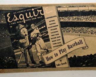 1945 ESQUIRE BASEBALL BOOKLET