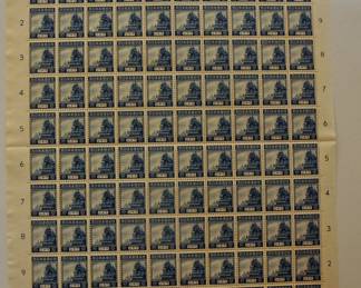 SEVERAL DIFFERENT SHEETS OF JAPANEESE OCCUPATION STAMPS FROM An OSS AGENT IN JAVA