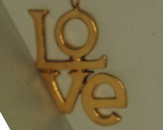ROBERT INDIANA GOLD LOVE 