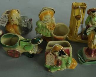 NICE SELECTION OF VINTGE CERAMIC PLANTERS