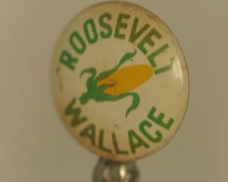 1940 FDR -WALLACE PIN