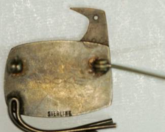 STUDIO BETTY COOKE SIGNED STERLING MCM BROOCH