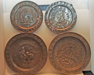 SELECTION OF TIN CHILDREN'S PLATES