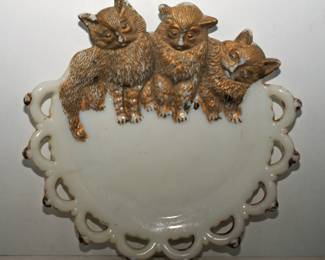 WESTMORLAND CATS GLASS PLATE