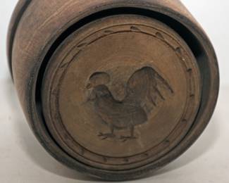 ANTIQUE ROOSTER BUTTER MOLD 