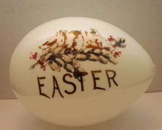 LARGE MILK GLASS EASTER EGG