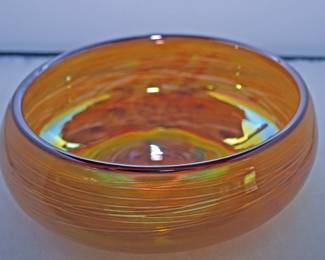 MCM STUDIO BLOWN GLASS BOWL