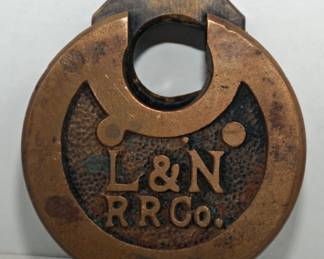 L & N RR Co. BRASS PADLOCK 