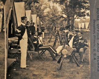 STEREO VIEW FIRST ILLONOIS SPANISH AMERICAN WAR AND A NICE SELECTION OF INTERESTING STEREO VIEWS 