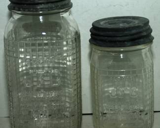 JFG PEANUT BUTTER WAFFLE PATTERN JARS