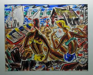 HOWARD CHURCH MSU ART DEPARTMENT CHAIRMAN 1945-62 LENAWEE SUMMER ART SCHOOL .