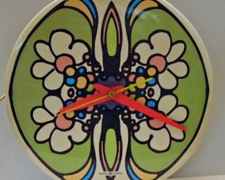 VINTAGE PETER MAX GE WALL CLOCK