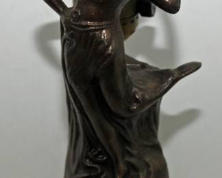 ART DECO DANCING LADT 7" TABLE LAMP