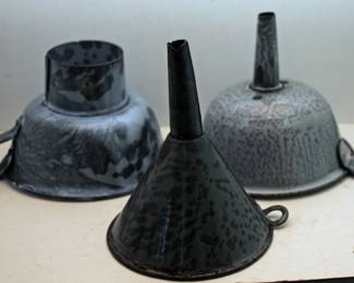 GRANITEWARE CANNING FUNNELS