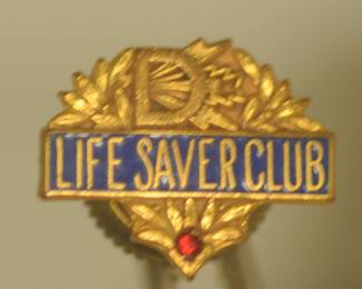 DICTOGRAPH LIFE  SAVER CLUB PIN
