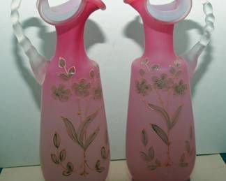 PR SATIN GLASS EWERS