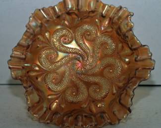 DUGAN'S QUESTION MRK CARNIVAL FOOTED BON BON DISH