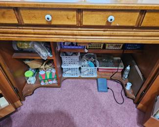 Vintage sewing table