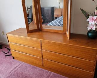 MCM Dresser with MCM mirror