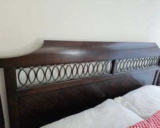 Headboard in spare bedroom 
