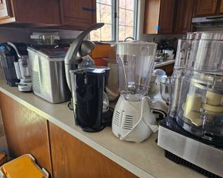 Kitchen is loaded with many appliances!