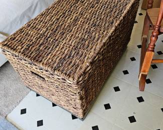 Basket for storage and table