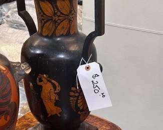 Reproduction Greek Style Antiquities Made of Wood 
21 h x 12 w 