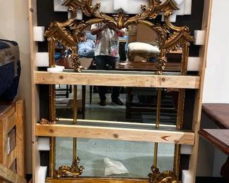Large Gold Gilded Mirror 
69” x 41 “w