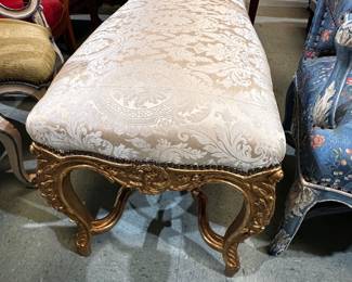 French Long Antique Bench 
58 L x 18d x 21 h