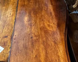 Wood table to wall 
71 w x 24 d x 30h 