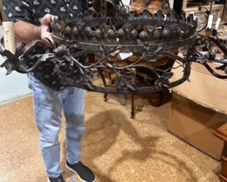 Rought Iron Light Fixture 