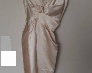 Marily Monroe White Satin Bombshell Dress