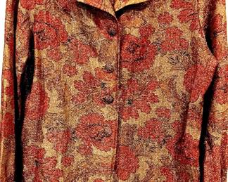 Blouse Lurex fall colors front