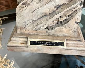 Stephan Herrero Against the Wind Statue 