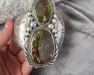 Large Paul Stover Turquoise Cuff