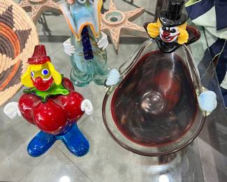 Murano Glass Clowns