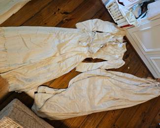 Antique Wedding Dress and Train