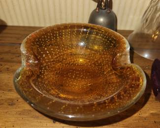 Murano glass vintage ashtray 