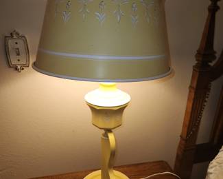 Tole painted lamp