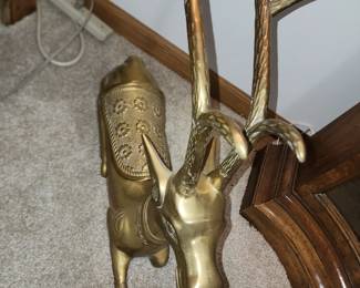 Brass deer with cubby hole